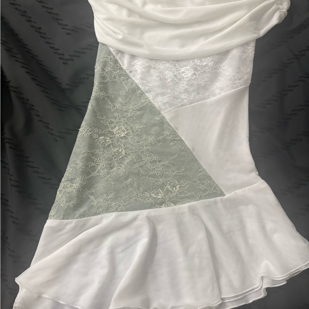 Peppermayo White Lace Detail dress